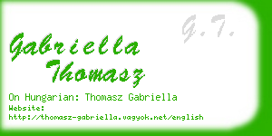 gabriella thomasz business card